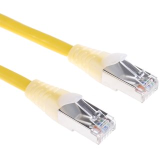 Cavo Ethernet Cat5e (F/UTP) RS PRO, guaina in PVC col. Giallo, L. 0.5m, Con terminazione