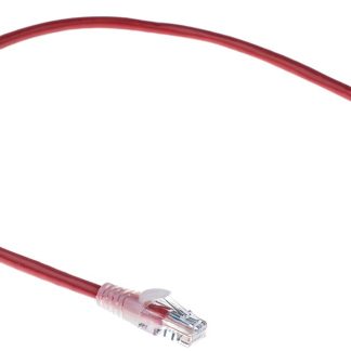 Cavo Ethernet Cat5e (U/UTP) RS PRO, guaina in PVC col. Rosso, L. 0.5m, Con terminazione