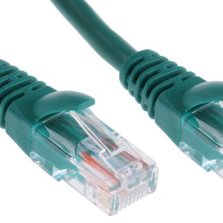 Cavo Ethernet Cat5e (U/UTP) RS PRO, guaina in PVC col. Verde, L. 1m, Con terminazione