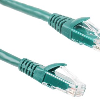 Cavo Ethernet Cat6 (U/UTP) RS PRO, guaina in PVC col. Verde, L. 1m, Con terminazione