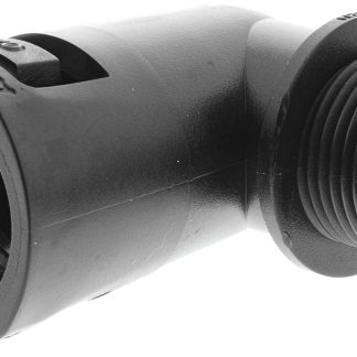 Raccordo per cavi Adaptaflex 7TCA296000R0596 AL21/M20/C90/BL AL, Gomito a 90° in Nylon 66, Nero, filetto M20, 21mm,