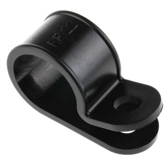 Morsetti a P RS PRO in Nylon, Ø fascio 20mm max, col. Nero