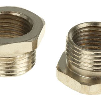 Raccordo per cavi RS PRO, Convertitore di filettatura in Ottone Nickelato, Argento, filetto PG11 → M16, 16mm