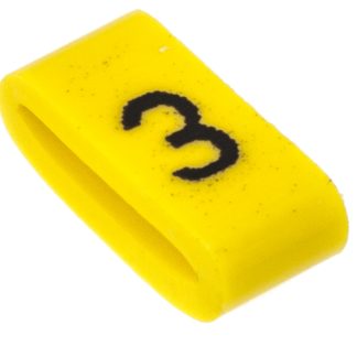 Segnacavo HellermannTyton A scorrimento, Ømin 2.5mm, Ømax 6mm, lunghezza 4.5mm, confez. da 500pz No 3