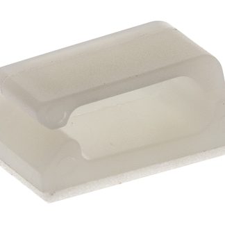 Clip fermacavi Essentra MWSSEB in Nylon 66, 9.5 x 12.7 x 6.4mm, Autoadesivo