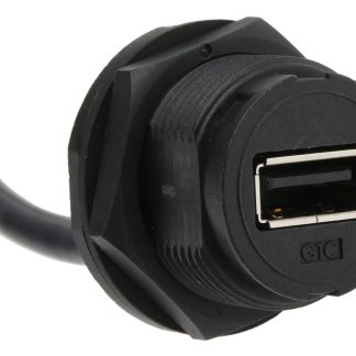 Cavo USB RS PRO USB A/USB A, L. 200mm, col. Nero