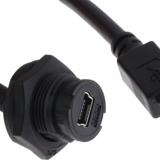 Cavo USB RS PRO Mini USB B/Mini USB B, L. 200mm, col. Nero