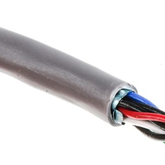 Cavo dati Alpha Wire Grigio, 4 coppie, 24 AWG, schermato, 300 V, Coppia intrecciata schermata