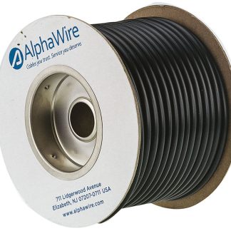 Guaina per cavi Alpha Wire in PVC, Ø 5.18mm, L. 30m, col. Nero