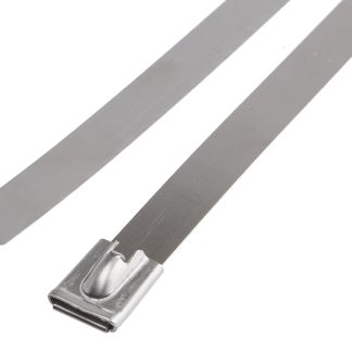 Fascette fermacavi RS PRO in Acciaio inossidabile, 840mm x 12 mm, col. Argento