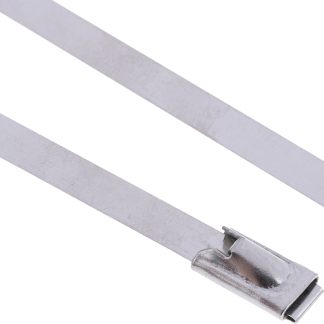 Fascette fermacavi RS PRO in Acciaio inossidabile, 125mm x 4,6 mm, col. Argento