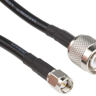 Cavo coassiale Siretta RF LLC200A, TNC / SMA, L. 10m, 50 Ω, col. Nero