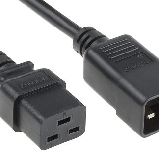 Cavo di alimentazione RS PRO IEC C19/IEC C20, 16 A, 250 V, L. 500mm