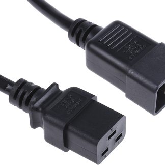 Cavo di alimentazione RS PRO IEC C19/IEC C20, 16 A, 250 V, L. 5m