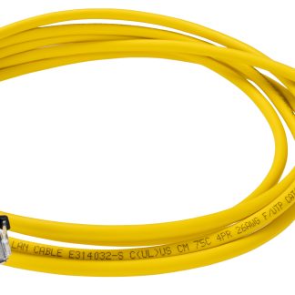 Cavo Ethernet Cat6a (S/FTP) Omron, guaina in LSZH col. Giallo, L. 3m, Con terminazione