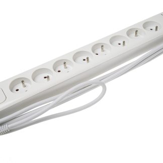 Strisce di alimentazione RS PRO 5m, 8 prese, spina tipo E - FR, 250 V, 16A