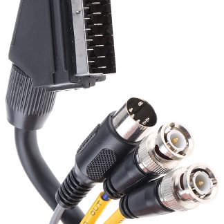 Cavo coassiale RS PRO, SCART / DIN a 5 pin, BNC x 2, L. 2m