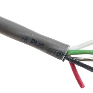 Cavo industriale multipolare schermato a 4 cond. 0,35 mm², 22 AWG, 300 V, Ø4.93mm, L. 100m