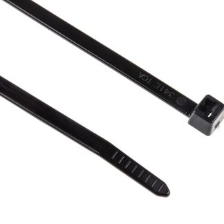 Fascette fermacavi HellermannTyton T50R in Poliammide 6.6 (PA66), 200mm x 4,6 mm, col. Nero