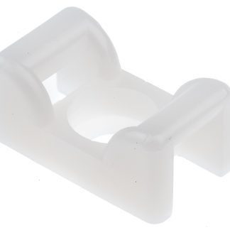 Fermacavi HellermannTyton, autoadesivo, 25mm x 14,5 mm, Ø fissaggio 6.5mm, 100 pezzi