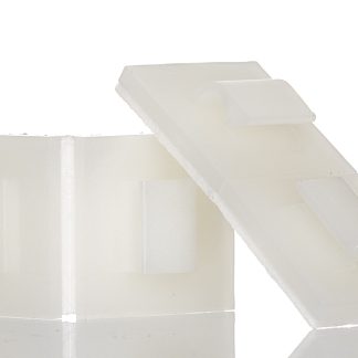 Fermacavo HellermannTyton in Nylon 66, Ø fascio 5mm max, 19 x 19 x 6mm, col. , Autoadesivo