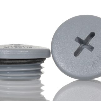 Tappo pressacavo Alpha Wire in Gomma cloroprene (O-ring/tenuta), Poliammide, Grigio, filetto M16, Ø 20mm, IP66, IP68