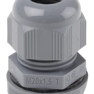 Pressacavo Alpha Wire, in Gomma cloroprene (O-ring/tenuta), Poliammide, filetto M20, Ø cavo 6mm - 12mm max