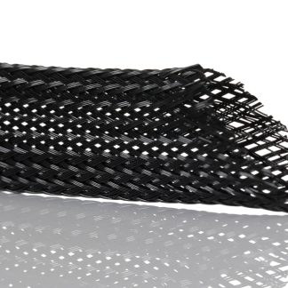 Guaina per cavi intrecciata RS PRO in PET, Ø 5mm, L. 25m, col. Nero, espandibile