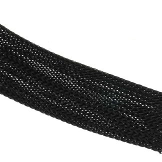 Guaina per cavi intrecciata RS PRO in PET, Ø 30mm, L. 10m, col. Nero, espandibile