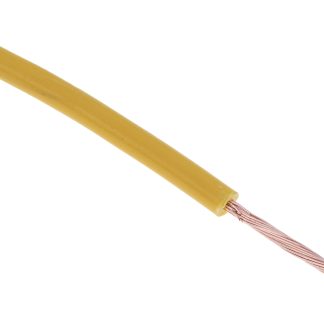 Cavo di collegamento apparecchiature RS PRO, 0.5mm², 22 AWG, , 1 kV c.c., 600 V c.a., 100m, Giallo, UL1015