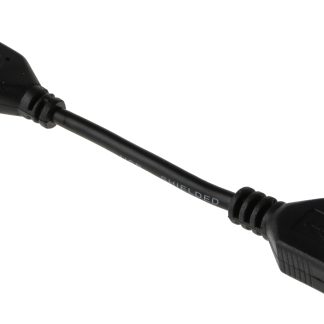 Cavo USB RS PRO USB A/USB A, L. 120mm, col. Nero