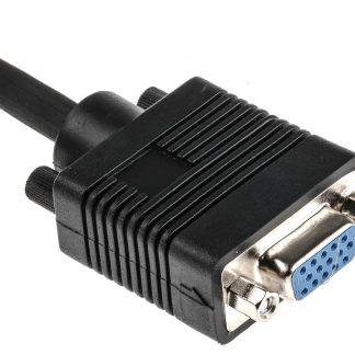 Cavo VGA RS PRO VGA Maschio/SVGA Femmina, lungh. 500mm, col. Nero