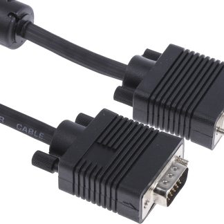 Cavo VGA RS PRO VGA Maschio/VGA Femmina, lungh. 2m, col. Nero