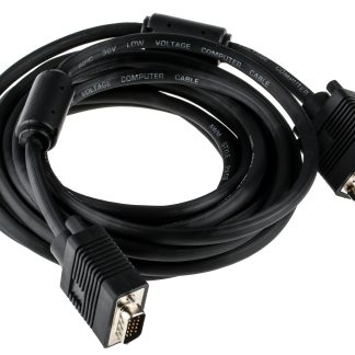 Cavo VGA RS PRO VGA Maschio/VGA Femmina, lungh. 5m, col. Nero