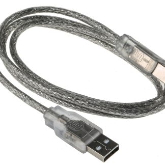 Cavo USB RS PRO USB A/USB B, L. 1m, col. Trasparente