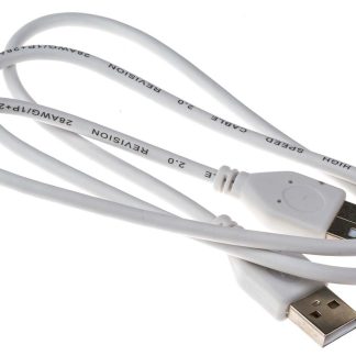 Cavo USB RS PRO USB A/USB A, L. 800mm, col. Bianco