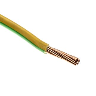 Cavo di collegamento apparecchiature H07V-R RS PRO, 25 mm², , 450 V CC, 750 V CA, 50m, Verde-Giallo