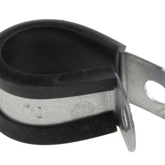 Morsetti a P RS PRO in Acciaio rivestito, Ø fascio 16mm max, 12.7 x 1.4mm, col. Nero