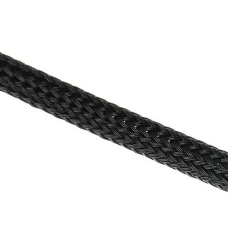 Guaina per cavi intrecciata HellermannTyton in PET, Ø 5mm, L. 5m, col. Nero, espandibile