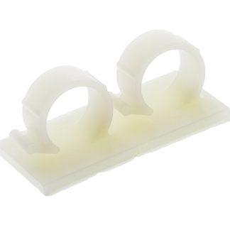 Fermacavo HellermannTyton in Nylon 66, Ø fascio 18mm max, 28.5 x 28.5 x 23mm, col. , Autoadesivo