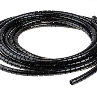 Avvolgicavo a spirale RS PRO, Nero, in Nylon, Ø cavo 8mm - 10mm, Ø interno 8mm, Ø fascio 10mm max