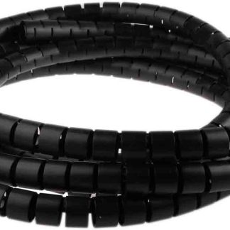 Avvolgicavo a spirale RS PRO, Nero, in Nylon - 25mm, Ø interno 25mm, Ø fascio 25mm max