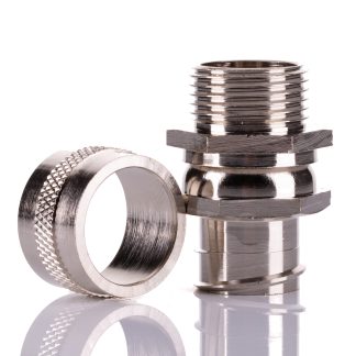 Raccordo per cavi RS PRO in Ottone Nickelato, Argento, filetto M20, 20mm, protezione IP54