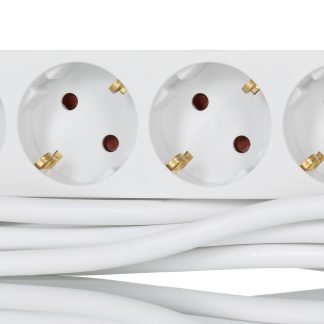 Cavo di prolunga RS PRO 2m, 6 prese Schuko, 250 V, 16A