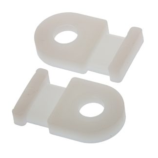 Fermacavi HellermannTyton, autoadesivo, 20.5mm x 12,5 mm, Ø fissaggio 5mm, 100 pezzi