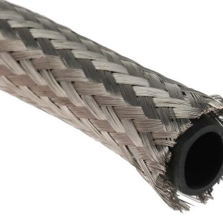 Guaina per cavi intrecciata TE Connectivity in Rame, Ø 12.5mm, L. 10m, col. Argento, espandibile