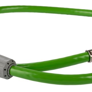 Cavo Ethernet Cat5e (Lamina di alluminio, treccia in rame stagnato) Phoenix Contact, guaina in PVC col. Verde, L. 0.5m,