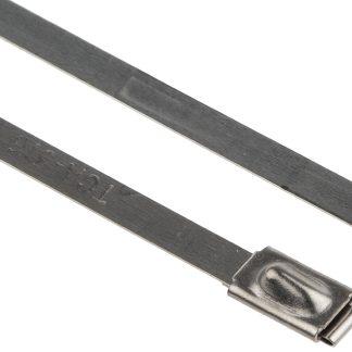 Fascette fermacavi HellermannTyton MBT8S in Acciaio inossidabile 316, 201mm x 4,6 mm, col. metallico