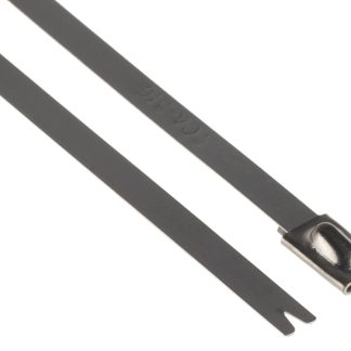 Fascette fermacavi HellermannTyton MBT14S in Acciaio inossidabile 316, 362mm x 4,6 mm, col. metallico