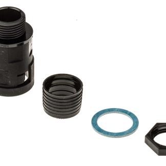 Raccordo per cavi PMA BVNV-M207 in PA 6 Nero, Nero, filetto M20, 17mm, protezione IP68